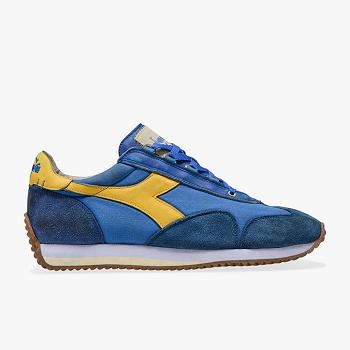 Diadora Heritage Equipe H Dirty Stone Wash Evo Modre - Panske Tenisky